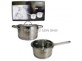 2PCS POT SET(FABITA)(18CM SAUCEPAN+20CM CASSEROLE)